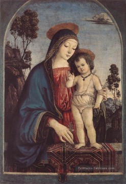 La vierge et l’enfant Renaissance Pinturicchio Peinture à l'huile